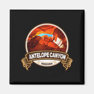 Antelope Canyon Arizona Wahrzeichen Abzeichen Vint Magnet