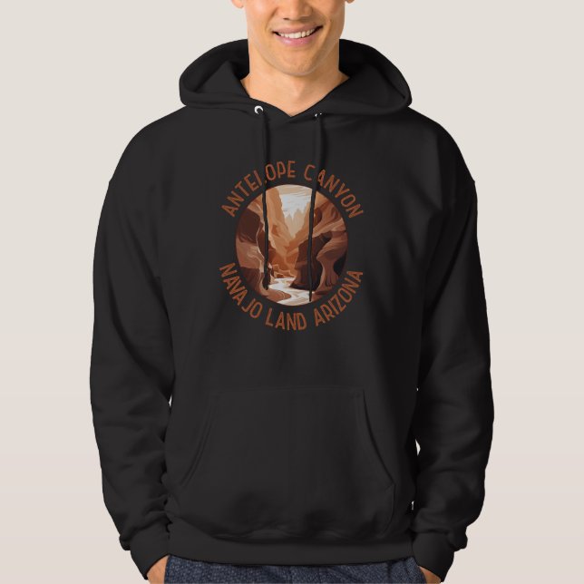 Antelope Canyon Distressed Circle Hoodie (Vorderseite)