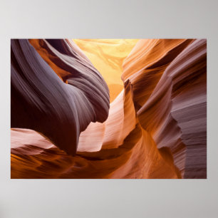 Antelope Canyon oder Corkschraube Canyon, Arizona. Poster