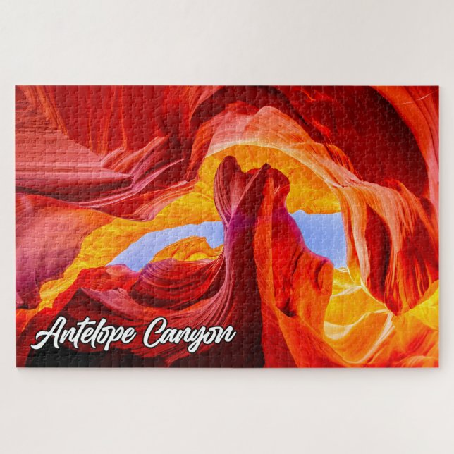Antelope Canyon, Page, Arizona, Vereinigte Staaten Puzzle (Horizontal)