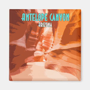 Antelope Canyon Seite Arizona Vintage Magnet
