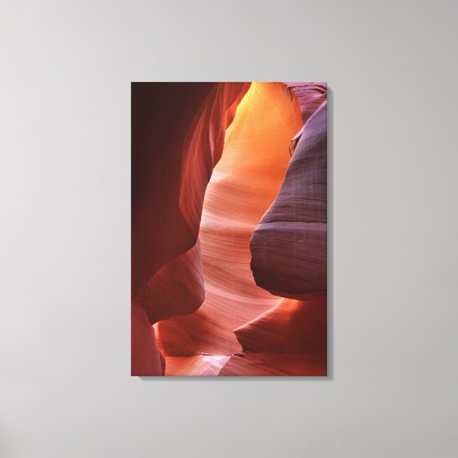 Antelope Canyon Slot Formationen Leinwanddruck (Vorderseite)