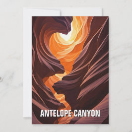 Antelope Canyon Souvenir Feiertagskarte