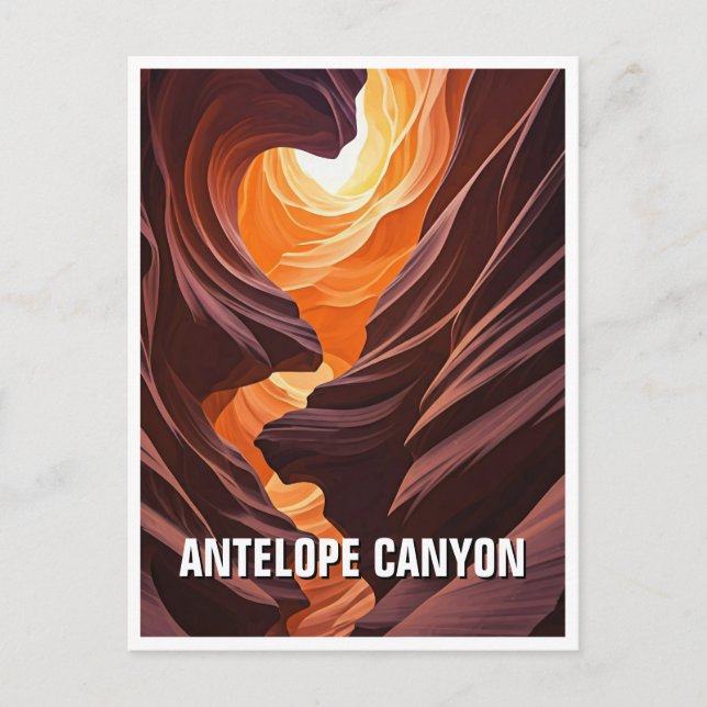 Antelope Canyon Souvenir Postkarte (Vorderseite)