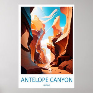 Antelope Canyon Vintage Reiseposter Ski National Poster