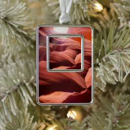 Antelope Canyon | Zazzle_Growshop. Rahmen-Ornament Silber