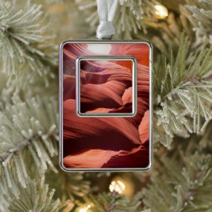 Antelope Canyon   Zazzle_Growshop. Rahmen-Ornament Silber