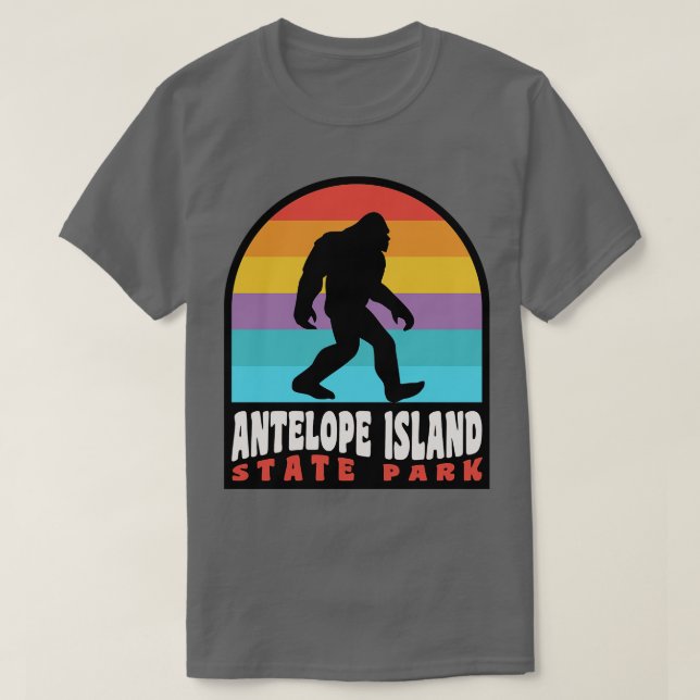 Antelope Island Camping Salt Lake City Utah T-Shirt (Design vorne)