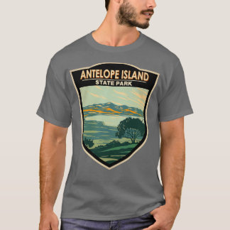 Antelope Island Staat Park Utah Abzeichen T-Shirt