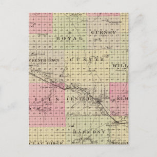 Antelope Landkreis, Nebraska Postkarte