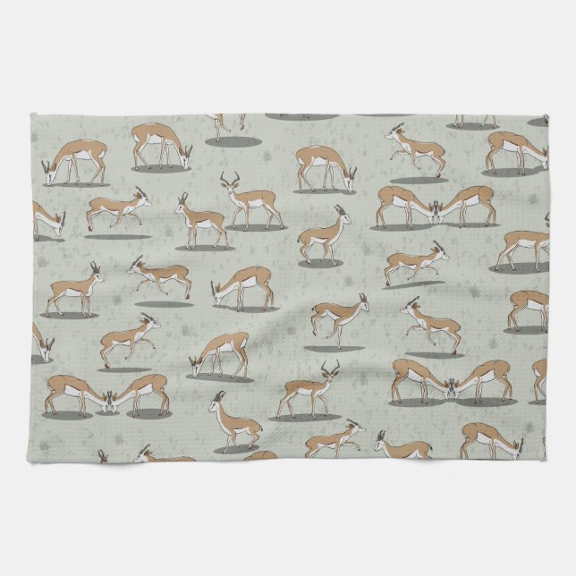 Antelope Pattern Geschirrtuch (Horizontal)