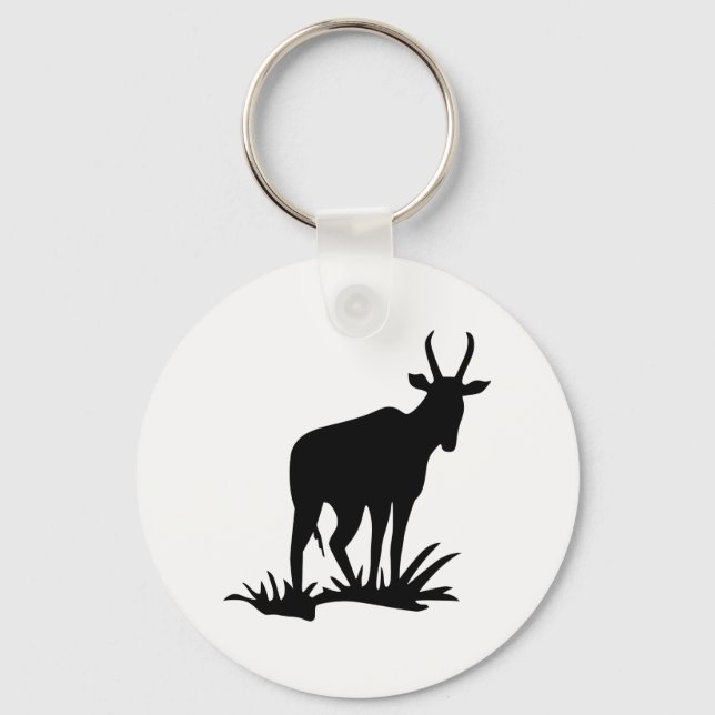 Antelope-Silhouette Schlüsselanhänger (Vorderseite)