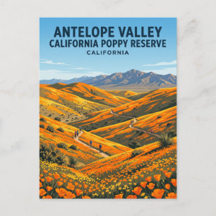 Antelope Valley Kalifornien Mohn-Reservat Postkarte