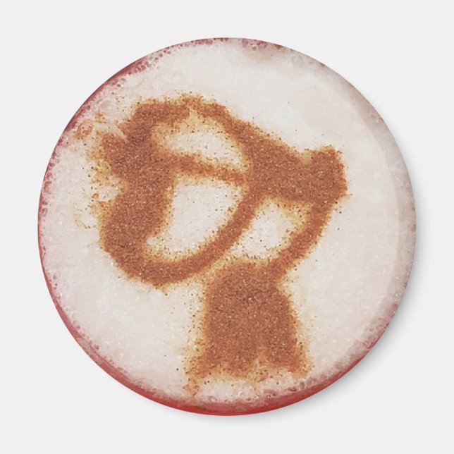 Antenna latte Kaffeekarte Magnet (Vorne)