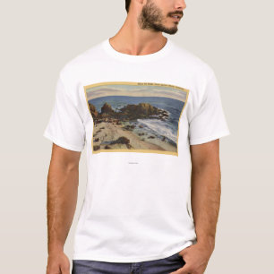 Antenne der felsigen Küste T-Shirt