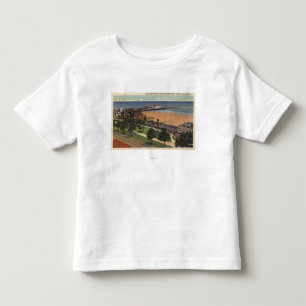 Antenne des Vergnügens-Pier-u. Yacht-Hafens Kleinkind T-shirt
