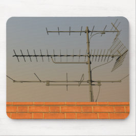 Antenne von altertümlichem Tv Mousepad