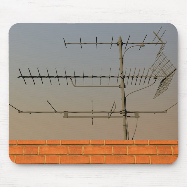 Antenne von altertümlichem Tv Mousepad (Vorne)