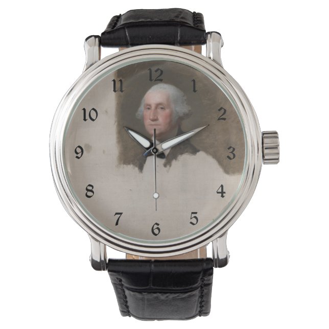 Anthaeneum George Washington 1. US-Präsident Armbanduhr (Vorderseite)
