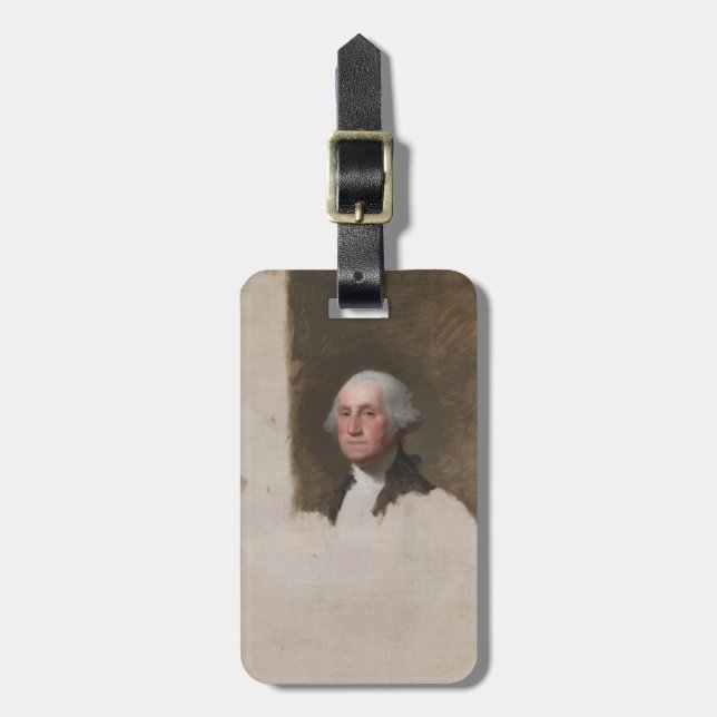 Anthaeneum George Washington 1. US-Präsident Gepäckanhänger (Vorderseite vertikal)