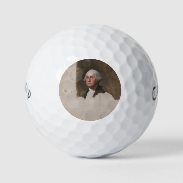 Anthaeneum George Washington 1. US-Präsident Golfball (Vorderseite)