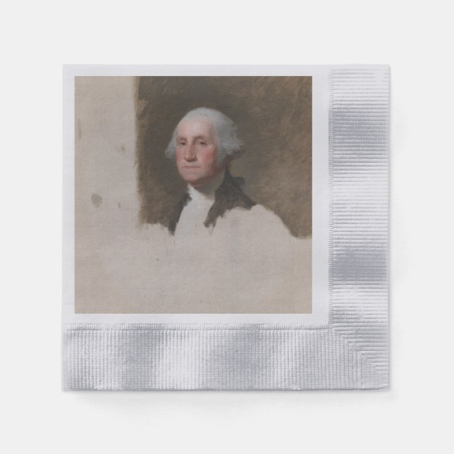 Anthaeneum George Washington 1. US-Präsident Serviette (Vorderseite)