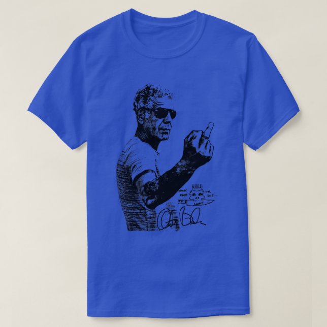 Anthony Bourdain Classic Tasse T-Shirt (Design vorne)