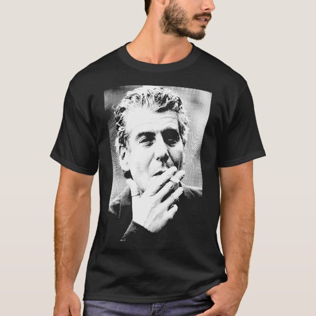 Anthony Bourdain Rauchen   T-Shirt (Vorderseite)