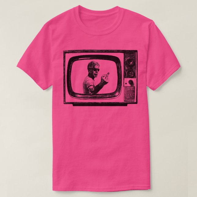 Anthony Bourdain Retro Tv T-Shirt (Design vorne)