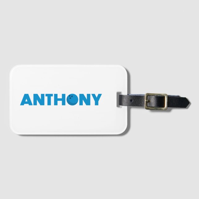 Anthony Bowling Gepäckanhänger (Vorderseite (Horizontal))