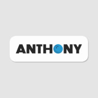 Anthony Bowling Namensschild