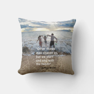 Anthony Brandt Familie Zitat Strand Hintergrund Fa Kissen