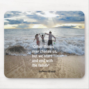 Anthony Brandt Familie Zitat Strand Hintergrund Fa Mousepad