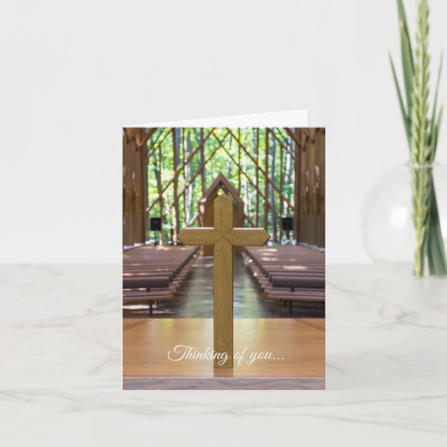 Anthony Chapel Cross Card Sympathy Card Karte (Vorderseite)
