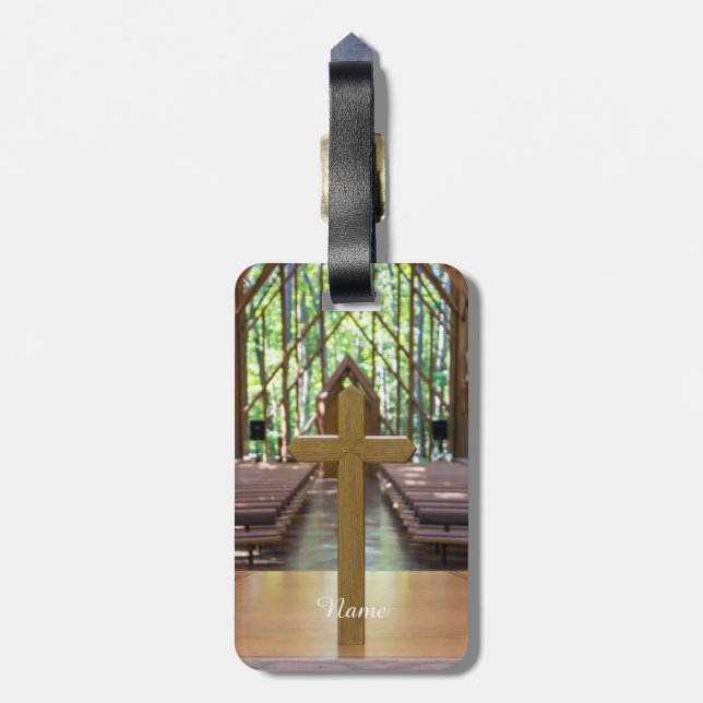 Anthony Chapel Cross Gepäckanhänger (Rückseite vertikal)