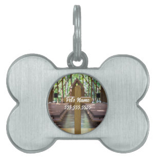 Anthony Chapel Cross Pet ID Tag Tiermarke