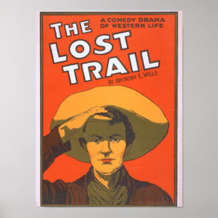 Anthony E. Wills "Die verlorene Spur" Wester Theat Poster