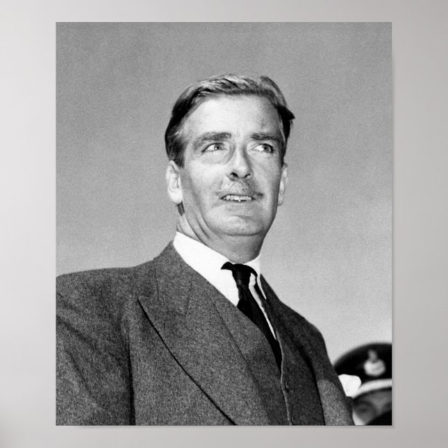 Anthony Eden Portrait - Potsdam Konferenz 1945 Poster (Vorne)