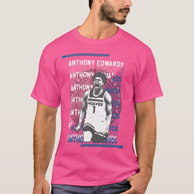 Anthony Edwards Minnesota Timberwolves T-Shirt (Vorderseite)