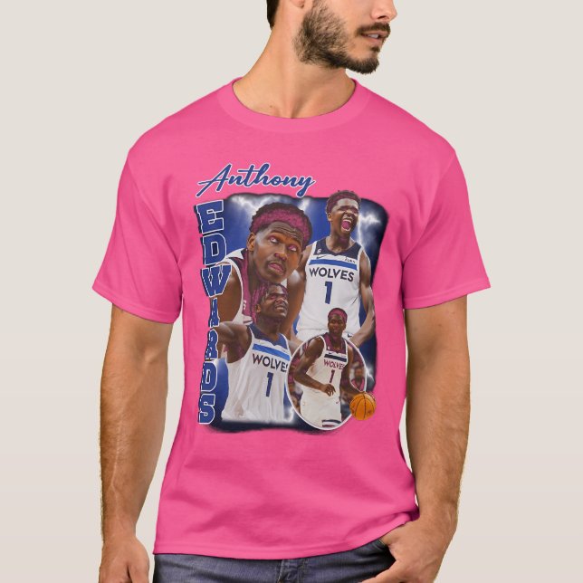 Anthony Edwards Vertical Collage T-Shirt (Vorderseite)