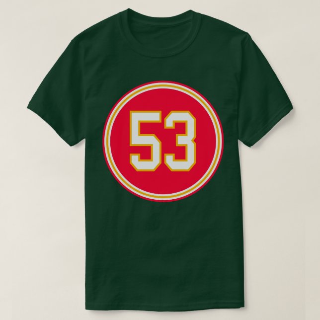Anthony Hitchens Number 53 Jersey Kansas City Chie T-Shirt (Design vorne)