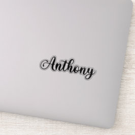 Anthony Name - Handgeschriebene Kalligrafie Aufkleber