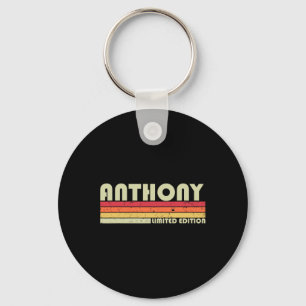 Anthony Name Personalisiert Retro Vintag 80er 90s Schlüsselanhänger