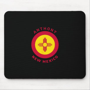 Anthony New Mexico Nm Flagge Zia Urlaubs-Souvenir Mousepad