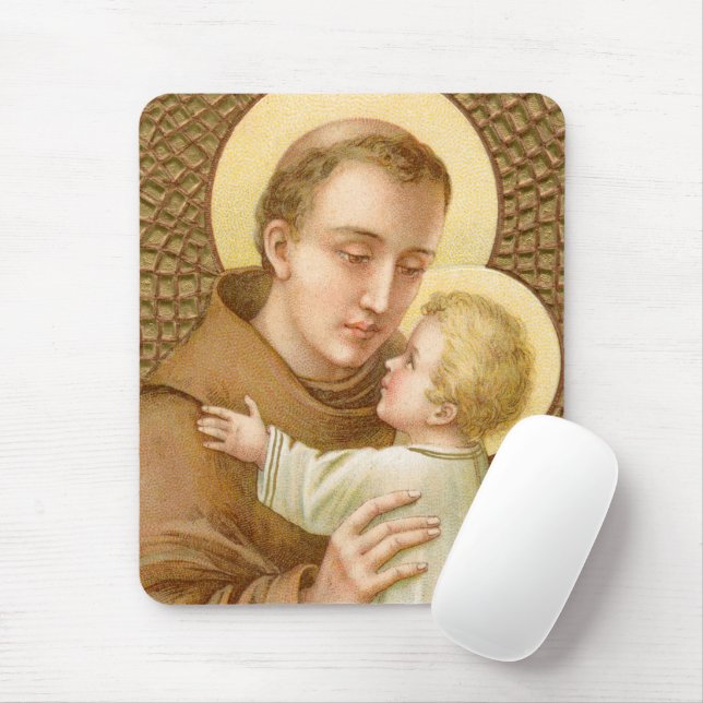 Anthony of Padua & the Christ Child (JM 05) Mousepad (Mit Mouse)