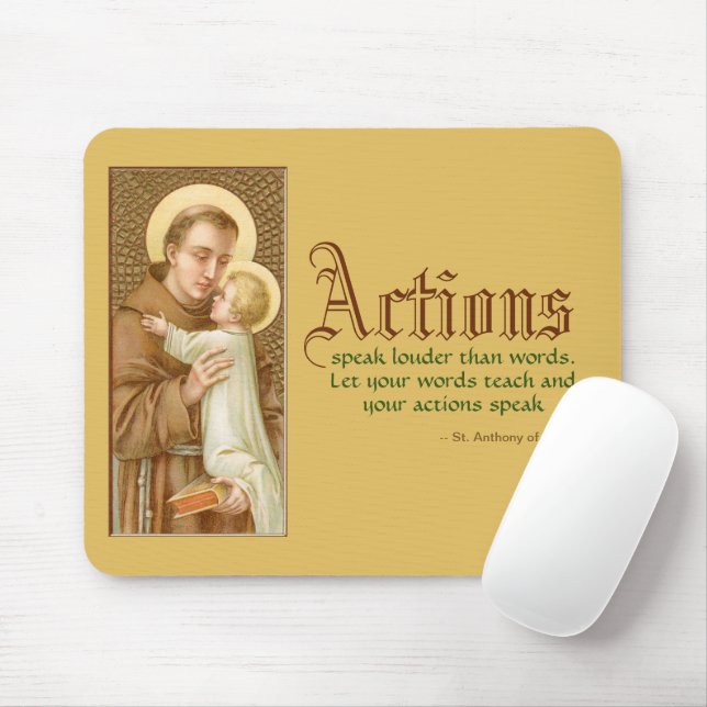 Anthony of Padua & the Christ Child (JM 05) Mousepad (Mit Mouse)