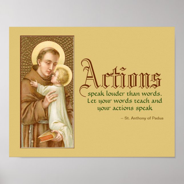 Anthony of Padua & the Christ Child (JM 05) Poster (Vorne)