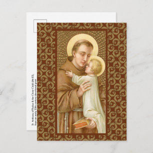 Anthony of Padua & the Christ Child (JM 05) Postkarte