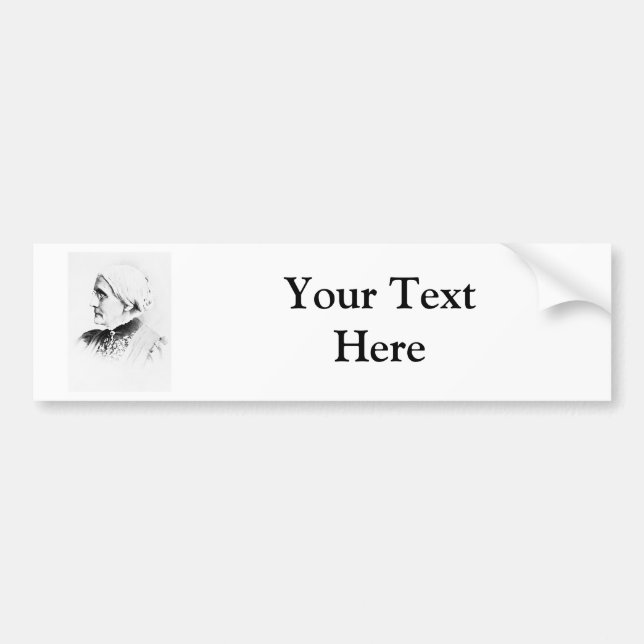 Anthony ~ Susan B. Woman Suffrage Leader Autoaufkleber (Vorne)