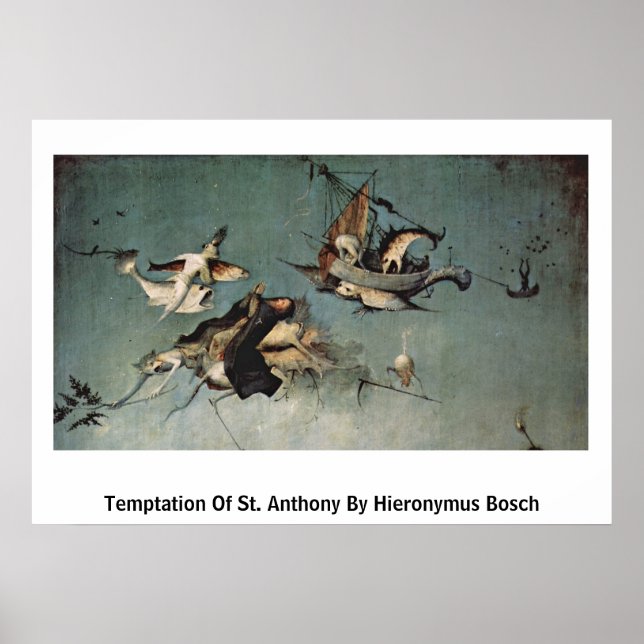 Anthony-Tempo von Hieronymus Bosch Poster (Vorne)